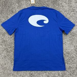 Costs Blue Logo Rear Graphic Classic Mens Tshirt Size L